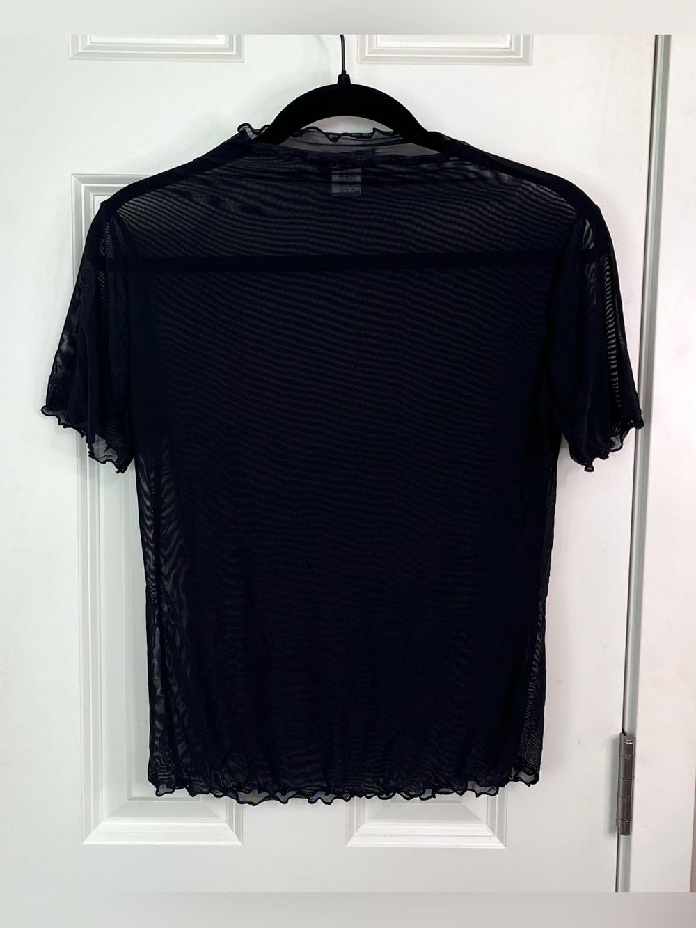 Sheer Mesh Short Sleeve Top NWOT